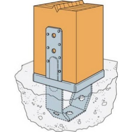 SIMPSON STRONG-TIE 6x6 Stand Off Post Base PBS66